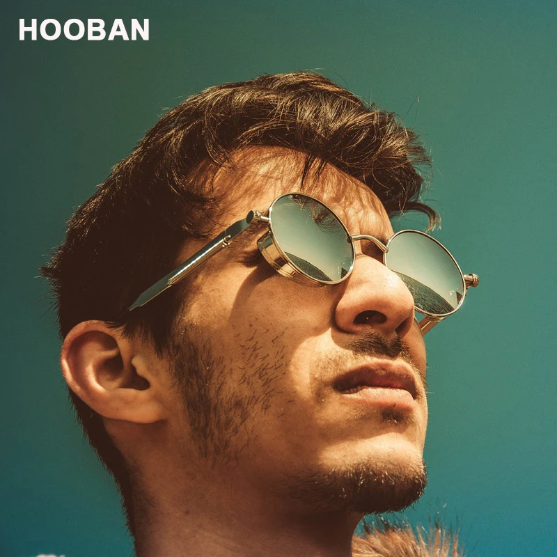 Classic Steampunk Sunglasses Men Women Retro Gothic Round Male\'s Sun Glasses Fashion Punk Party Driving Shades