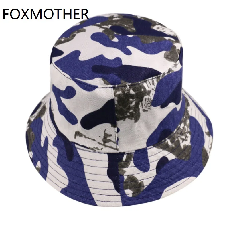 red camo bucket hat