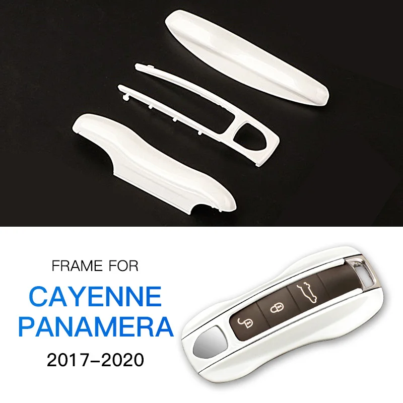 AIRSPEED 3 шт. для Porsche Cayenne Panamera аксессуары- для Porsche Cayenne дистанционный чехол для ключей защитная оболочка - Название цвета: white