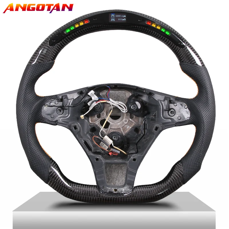 

Fit For Volkswagen VW Golf CC mk4 mk5 mk6 mk7 Tiguan Passat B7 B6 B8 B9 LED Carbon Fiber steering wheel