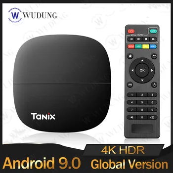 

Newest Tanix H1 Android 9.0 Smart TV Box Hi3798M V110 Quad Core LPDDR4 2GB 16GB ROM DLNA HDMI 2.0 set up box only vs Tanix tx6s