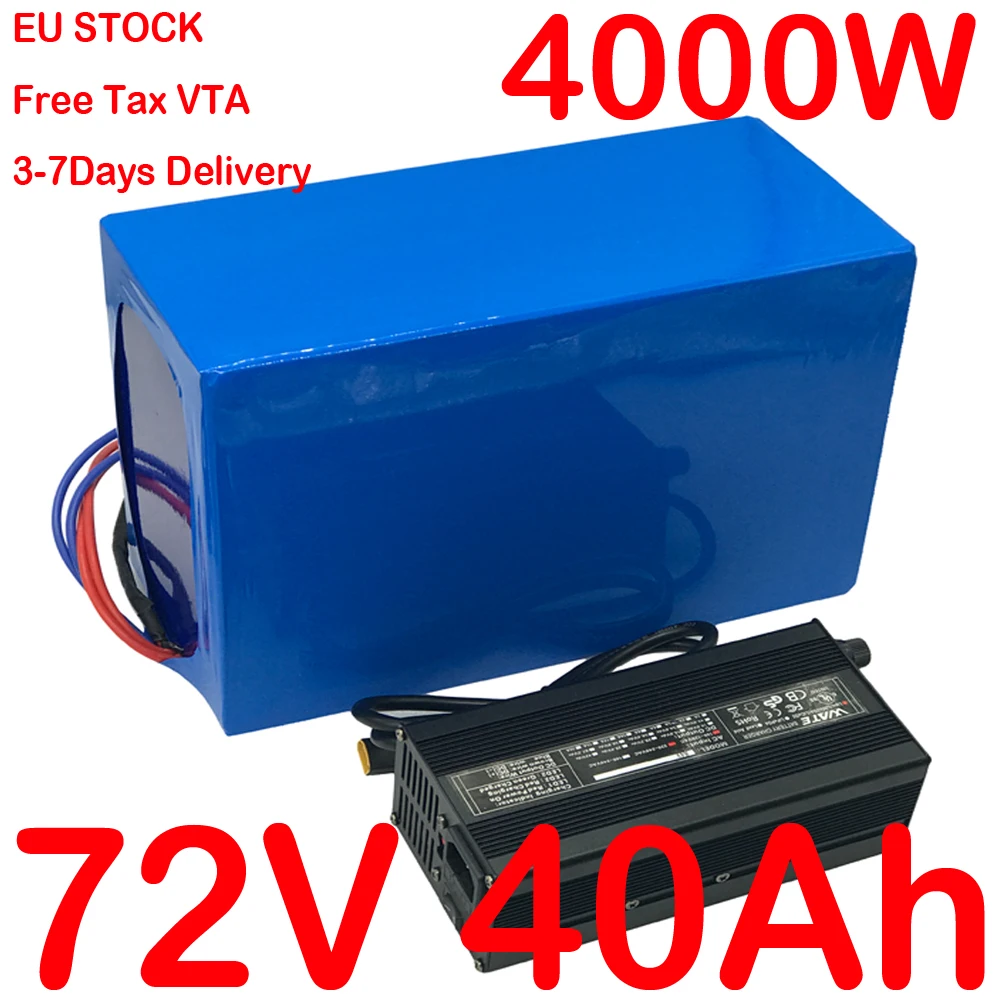 Ebike Battery 72v Battery 72v 2000w 3000w 4000w Electric Scooter Battery 72v 20ah 25ah 30ah 40ah