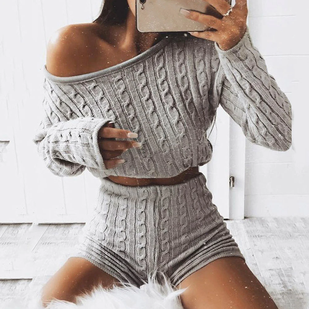 sweater short sets