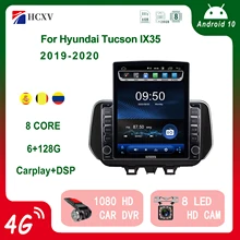 

HCXV Android Car Radio Player Tesla Style Vertical For Hyundai Tucson IX35 Carplay Multimedia Player GPS Navigation Speakers