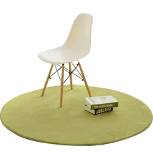 Simple round carpet bedroom coffee table living room bedside blanket tapestry basket home solid color hanging chair cushion