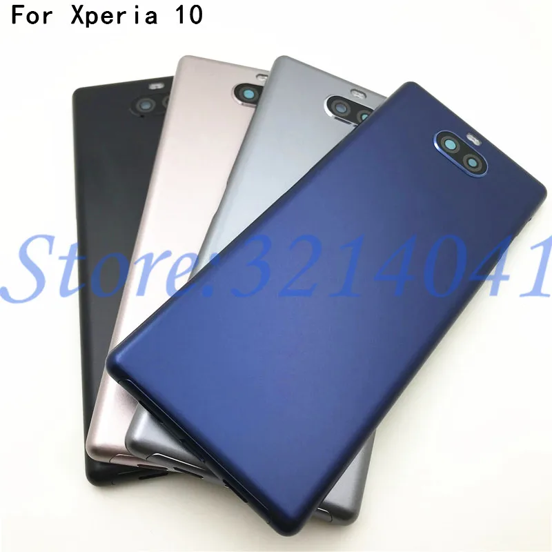 6,0 дюймов для sony Xperia 10 I3123 I3113 задняя крышка батарейного отсека дверной чехол для задней части телефона с объективом камеры
