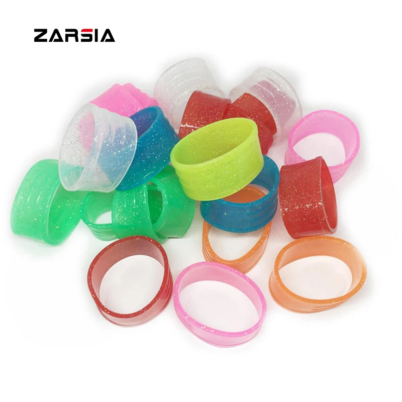 Tennis Racket Handles Silicone Rings 5 pcs Fixed Tennis Overgrips Sealing Rings Candy Color