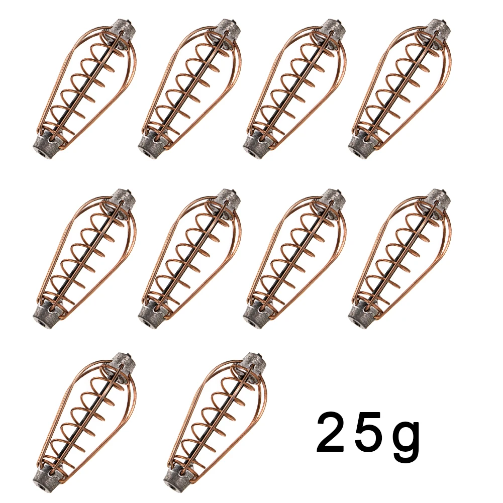 

6 Wire Method Carp Fishing Feeder Swim Feeders Spring Lead Sinker Fishing Tools Accessories Durable 6.7*3.2cm
