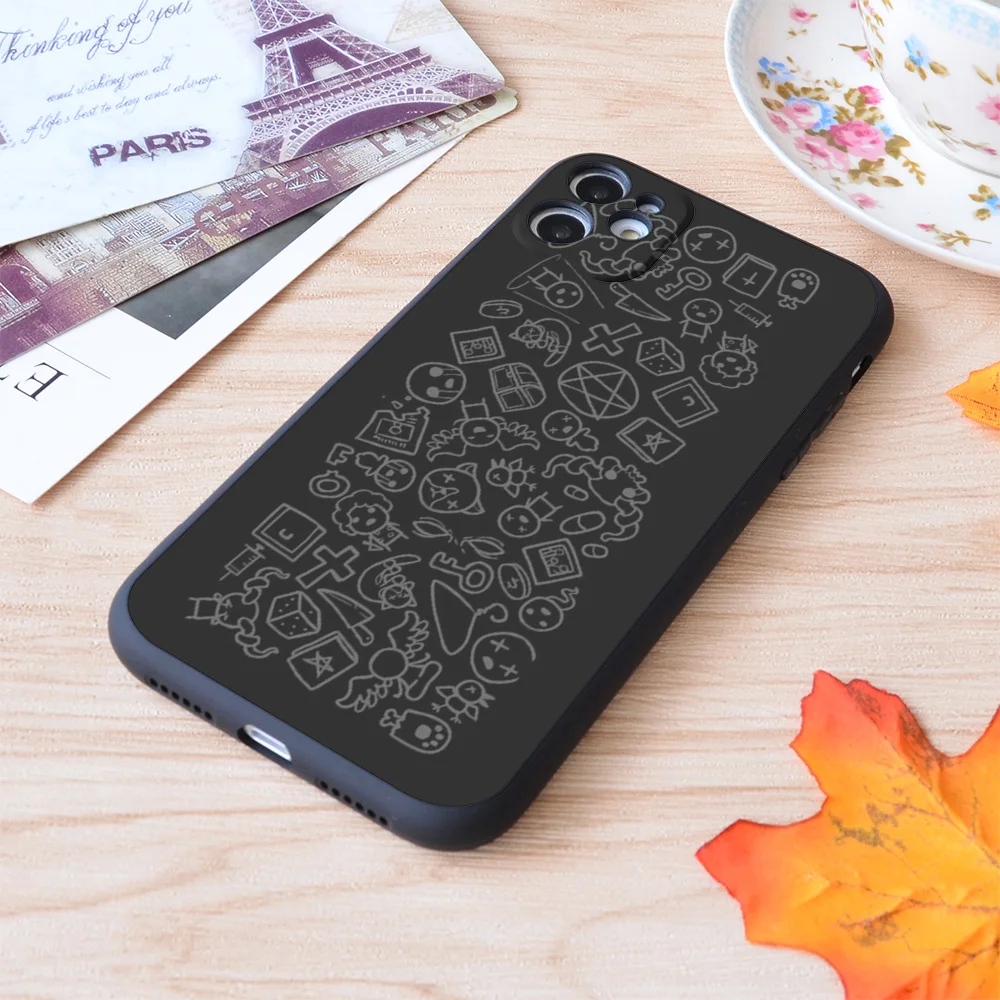 The Binding of Isaac Rebirth Scribbles Print Soft Silicone Matt Case For Apple iPhone | Мобильные телефоны и аксессуары