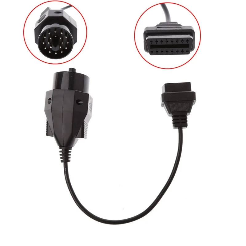 

Car Kit 20Pin Male To 16Pin Female OBD2 Diagnostic Connector Adapter Cable For BMW Car Electronics Cables