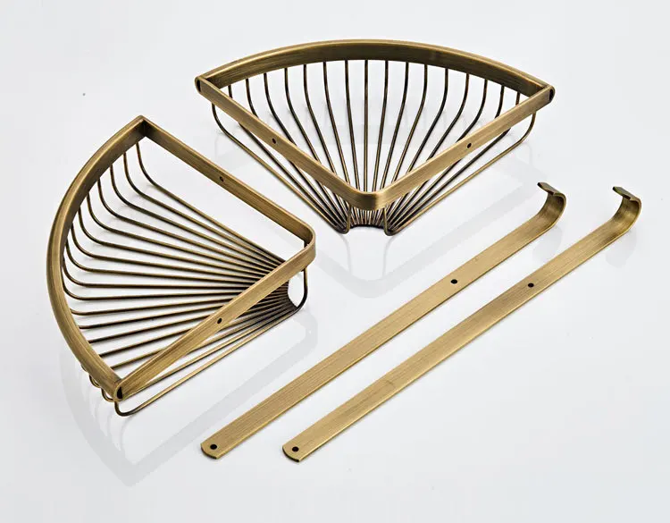 Tan archaize color restoring ancient ways all quality chrome plated copper double Angle basket basket fan delta 