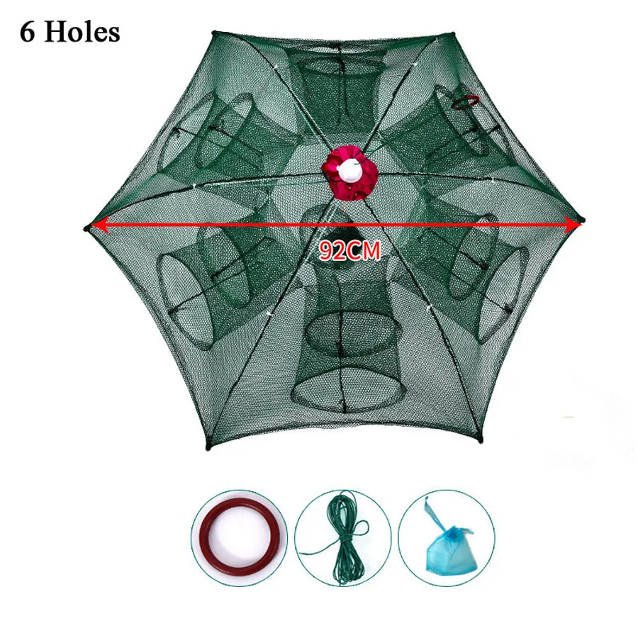 Fish Trap Fishing Traps Portable Folded Fishing Net Shrimp Lobster Crayfish Crab Fish Tank Net