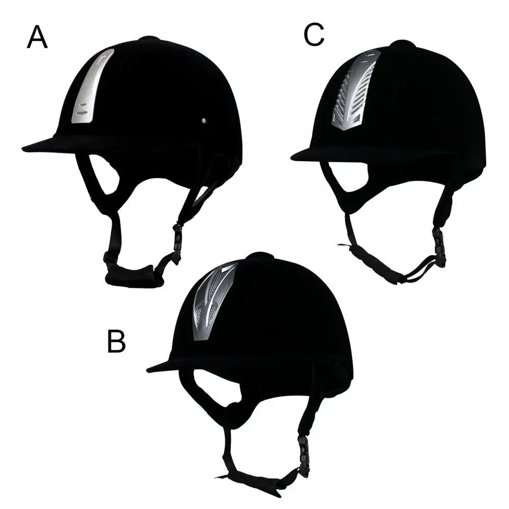

Wholesale Unisex Equestrian Helmet Unisex Classic Velvet Horse Riding Helmet Horse Equipment Cycling Helmet Protection Cap Hot