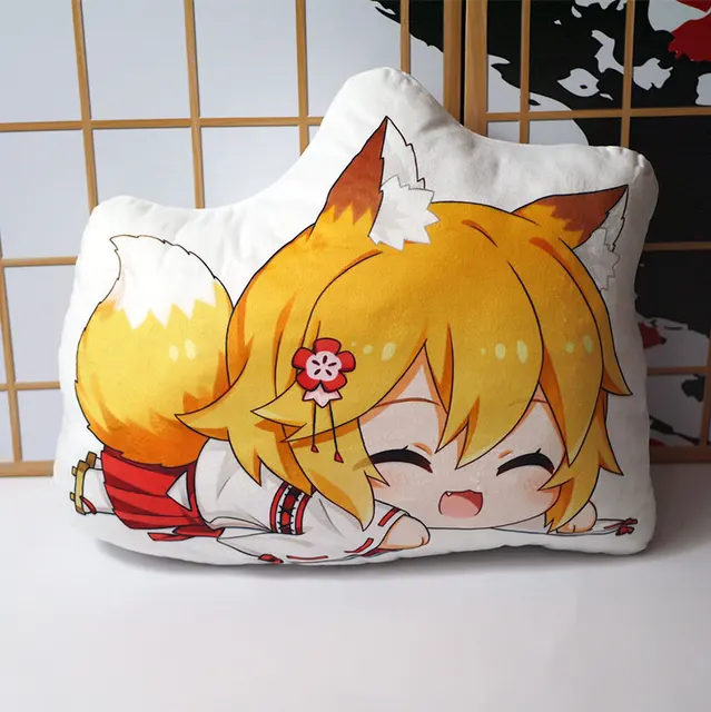 Anime The Helpful Fox Senko-san plush toy Sewayaki Kitsune no Senko-san pillow doll cosplay tail toy for gift