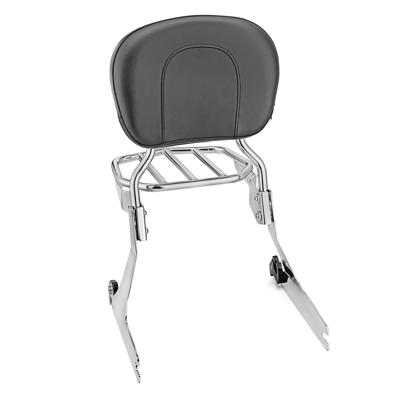 Chrome Motorcycle Rear Seat BackRest Sissy Bar Back Rest Compatible For Harley Davidson Sportster Bobber Like Xl1200 Xl883 Xl 1200 883 Seventy Two Custom Iron Low Superlow Chrome