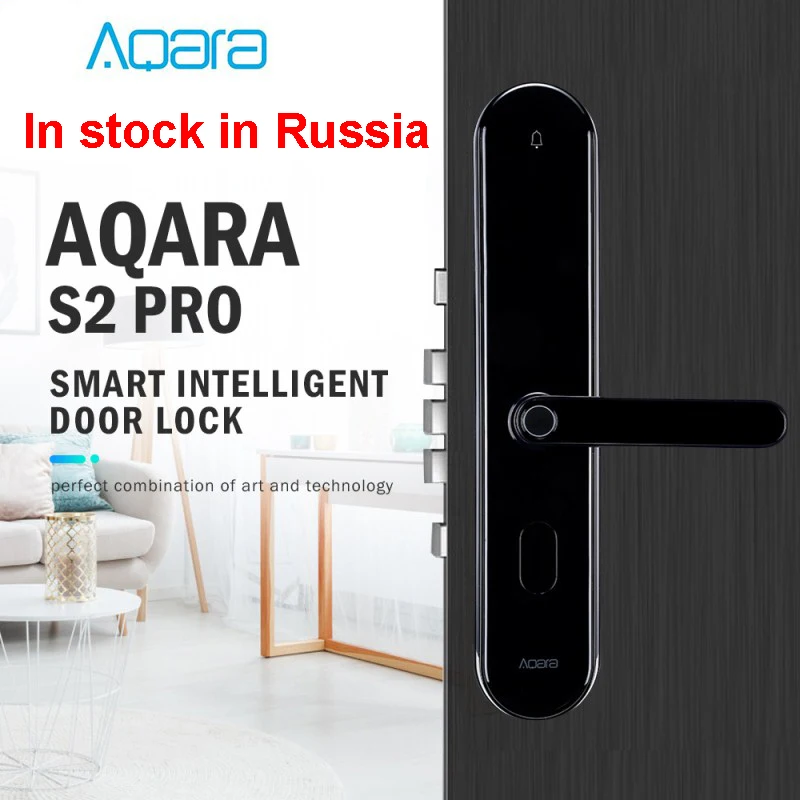 Интеллектуальный дверной замок Aqara S2 с паролем отпечатком пальца и функцией