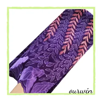 

Purple pink aso ebi lace fabric cotton swiss voile lace fabric 5 yards african fabric lace with stones for women dresses 2019