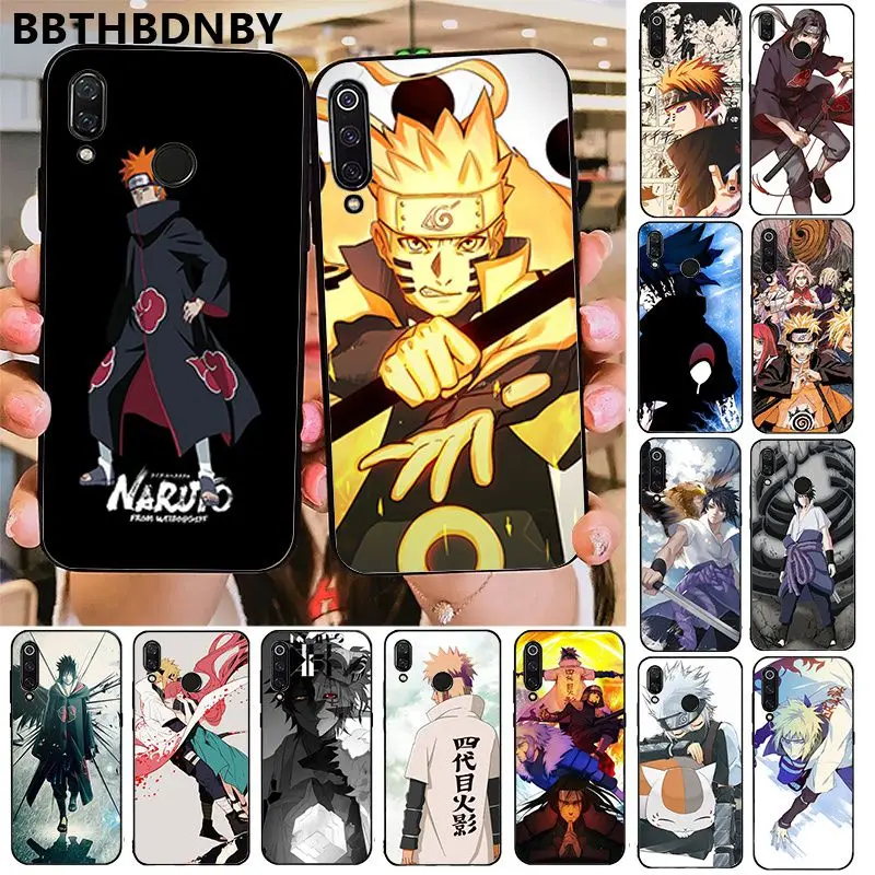 Чехол для телефона Аниме Наруто ТПУ мягкий силиконовый черный чехол Xiaomi 8 9 se Redmi 6