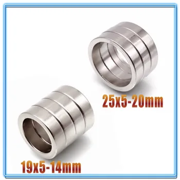 

3/10/50/100Pcs 25x5 mm Hole 20mm 19x5 Hole 14mm Small Round Ring Neodymium Magnet Strong Permanent Rare Earth Magnets for Craf