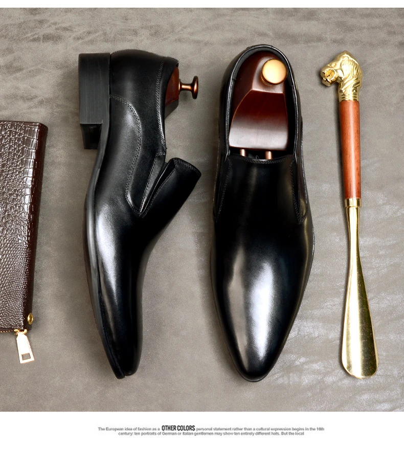 Мужская повседневная обувь из натуральной кожи; деловые модельные туфли; банкетный костюм; мужские брендовые броги; свадебные туфли оксфорды для мужчин; цвет черный, красный