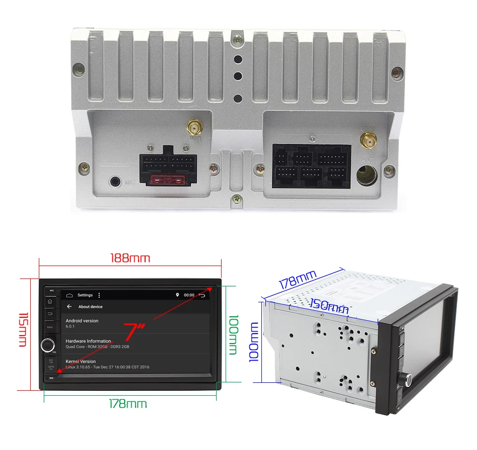 Best MARUBOX 706PX5DSP Head Unit Universal 2 Din 8 Core Android 9.0, 4GB RAM, 64GB, GPS Navigation, Stereo Radio, Bluetooth, NO DVD 12