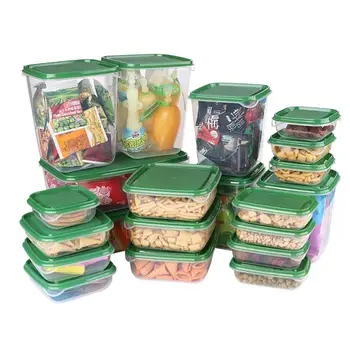 

TPFOCUS 17 Pcs/Set Food Containers Sealed Box with Cover Kitchen Tools Refrigerator Storage irregular Heat resistance