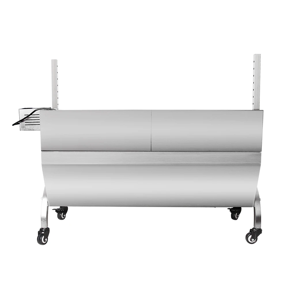 ITOP Electric Automatic BBQ Grill Manual Spinning Charcoal Kebab Bake Grill Stove Trolley Lamp Rotisserie Spit Roaster Grill