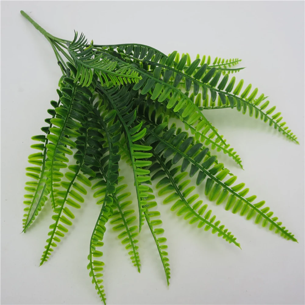 

Home decor Simulation fern leaf Artificial flower Grass Green Plant Persian leaves for DIY Wedding Christmas Decoration 42cm