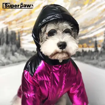 

Fashion Dog Down Jacket Wear Dogs Puppy Snowsuit Winter Warm Clothing Sweater Schnauzer French Bulldog Pug Hoodie Coat YHC44