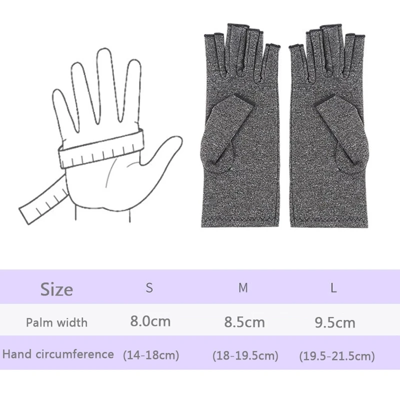 Compression Gloves 1 Pair Arthritis Touch Screen Gloves Anti-Arthritis Treatment Compression Pain Relief Joints Warm Winter