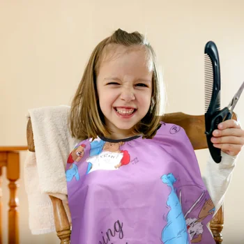 

Kids Children Barber Haircut Cape Small Haircut Gown Salon Hairdressing Cape