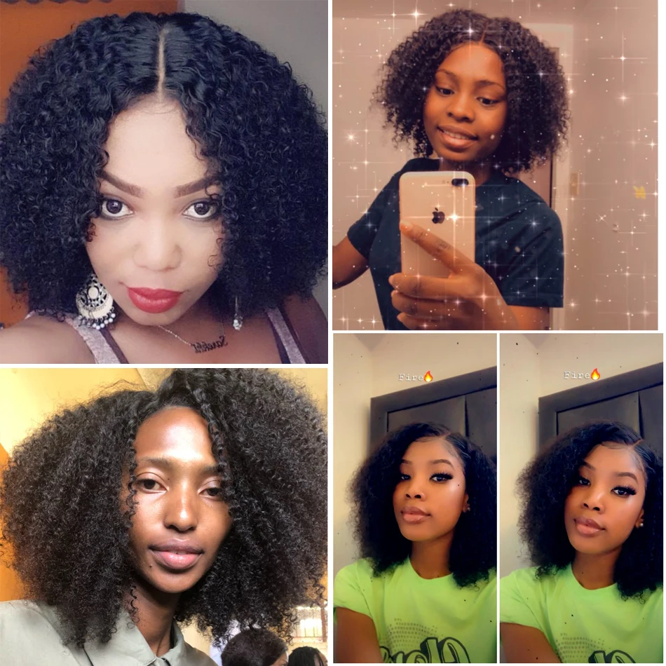 U-Part-Wig-Kinky-Curly-Human-Hair-Wig-For-Black-Women-130-150-180-250-Density21
