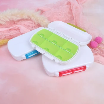 

7 Days Pill Cases Splitters Portable 6 Grids Medical Drugs Tablet Travel Granules Holder Box Household Medicine Organizer