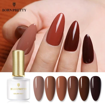 

BORN PRETTY Nail Gel Polish Coffee Autumn Series Nail Color UV LED Gel Varnish Manicuring 60 Colors Nail Art Gellack 6ml