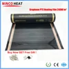 High Glass Graphene PTC Heating Film Korea Energy Saving Anti-overheat Balck Infrared Electric Warm Floor Film with Free Clips ► Photo 1/6