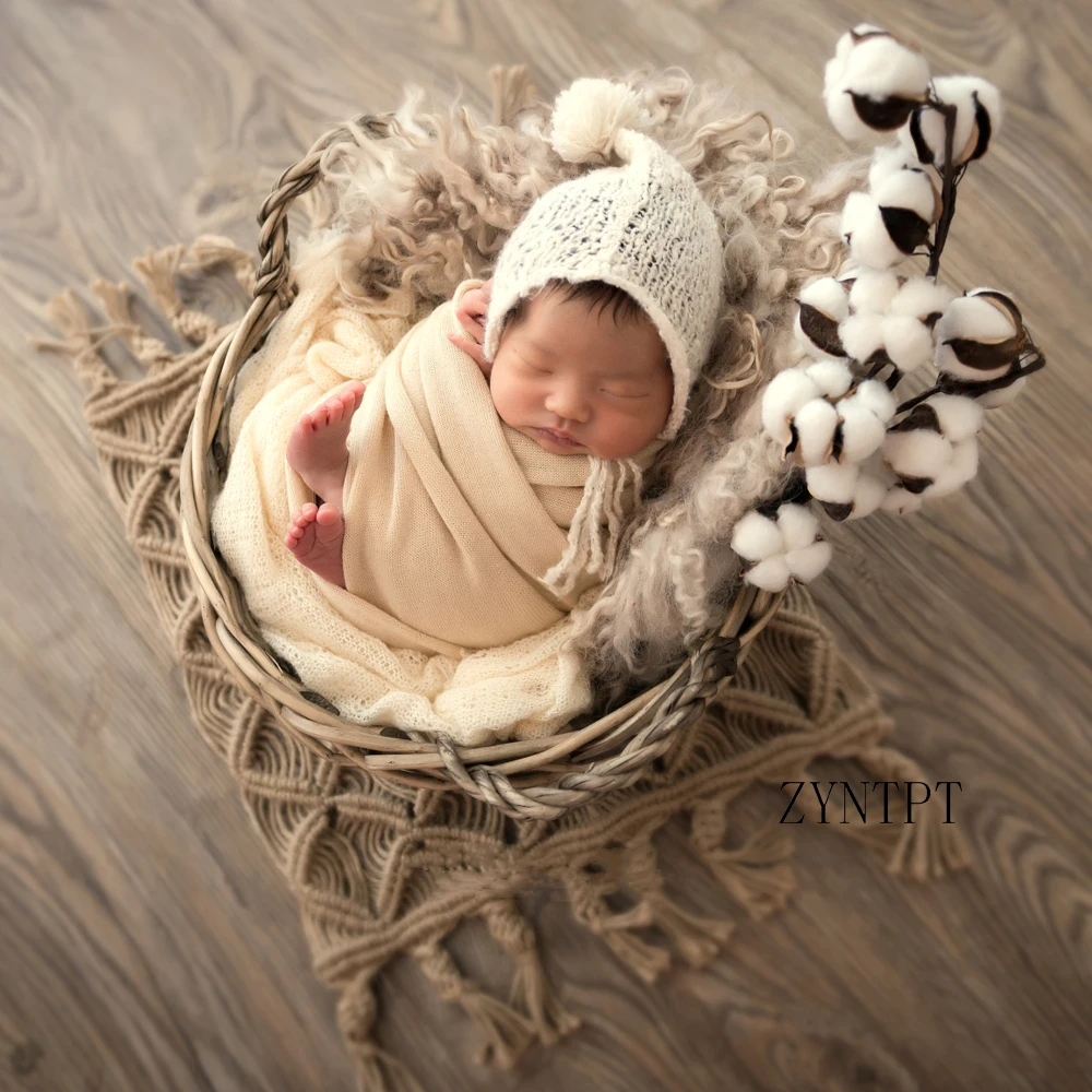 Новинка 2019 Тканое одеяло из пеньковой веревки реквизит для фотосъемки