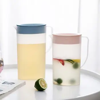 

1.5L/2L Plastic Cold Water Kettle With Lid Heat Resistant Cold Water Jug Plastic Juice Pitcher Household Teapot