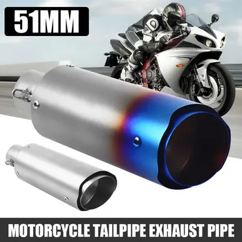 

Universal Motorcycle Exhaust 51mm Stainless Steel Motorcycle Exhaust Motor Pipe Loudly