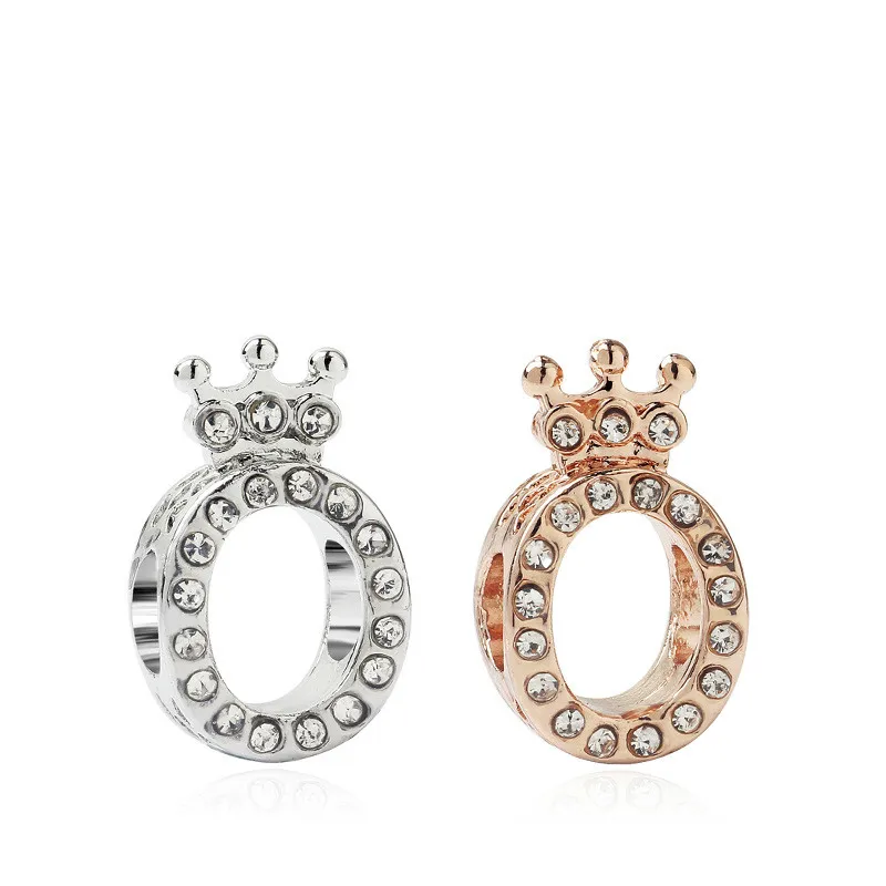 Bijoux-Anillo de cristal con forma de corona para mujer, accesorio de color oro Rosa/plata, cuentas redondas para la fabricación de joyas, dijes, pulseras y 5 uds. - AliExpress Joyería y accesorios