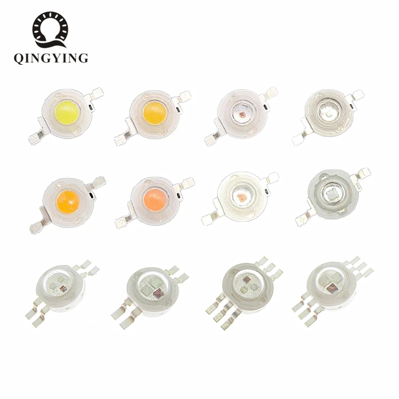 10 шт. 1 Вт 3 SMD COB светодиодные лампы с чипом высокомощные диоды холодный белый