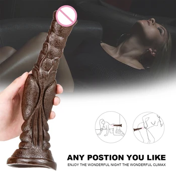 Animal Horse Dildos 30cm Long Realistic Penis Soft PVC Big Dick with Suction Cup Dildo Cock Anal Sex Toys for Men Women Couples 4