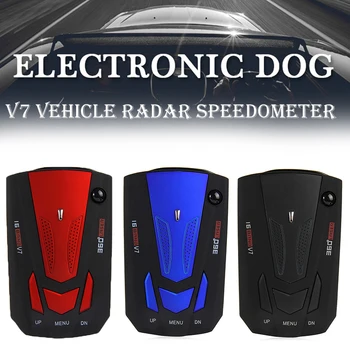 

TOSPRA Car Radar Detector Vehicle Radar Detector 360 Degree Anti Radars Auto Speed Voice Alert Alarm Warning 16 Band LED Display