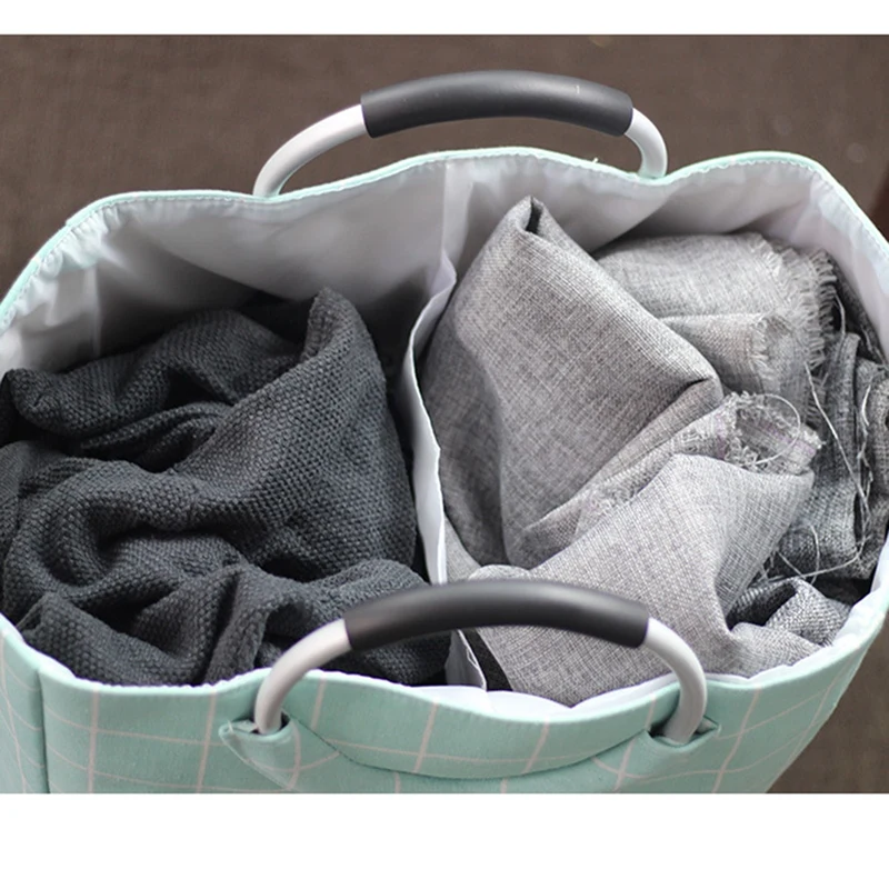 Органайзер для белья, сумка для грязного белья, складная корзина для домашнего белья, сумка для хранения зеленого цвета