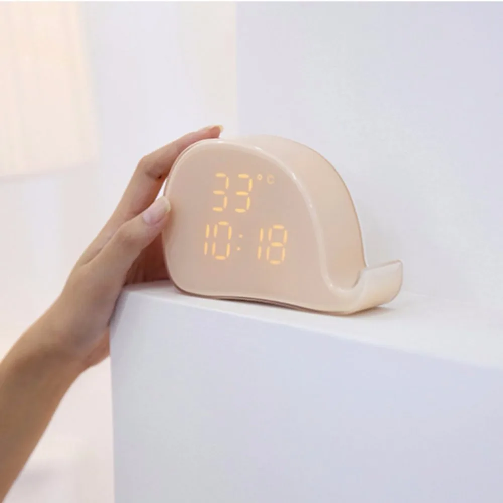 Universal Car Phone Holder Whale Led Voice-activated Alarm Clock Mobile Phone Holder Automotive Interior