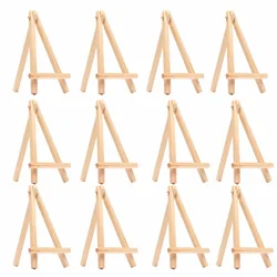 8PCS Kids Mini Wooden Easel Art Painting Name Card Stand Display Holder Drawing for School Student Artist Supplies, (8-Pack)