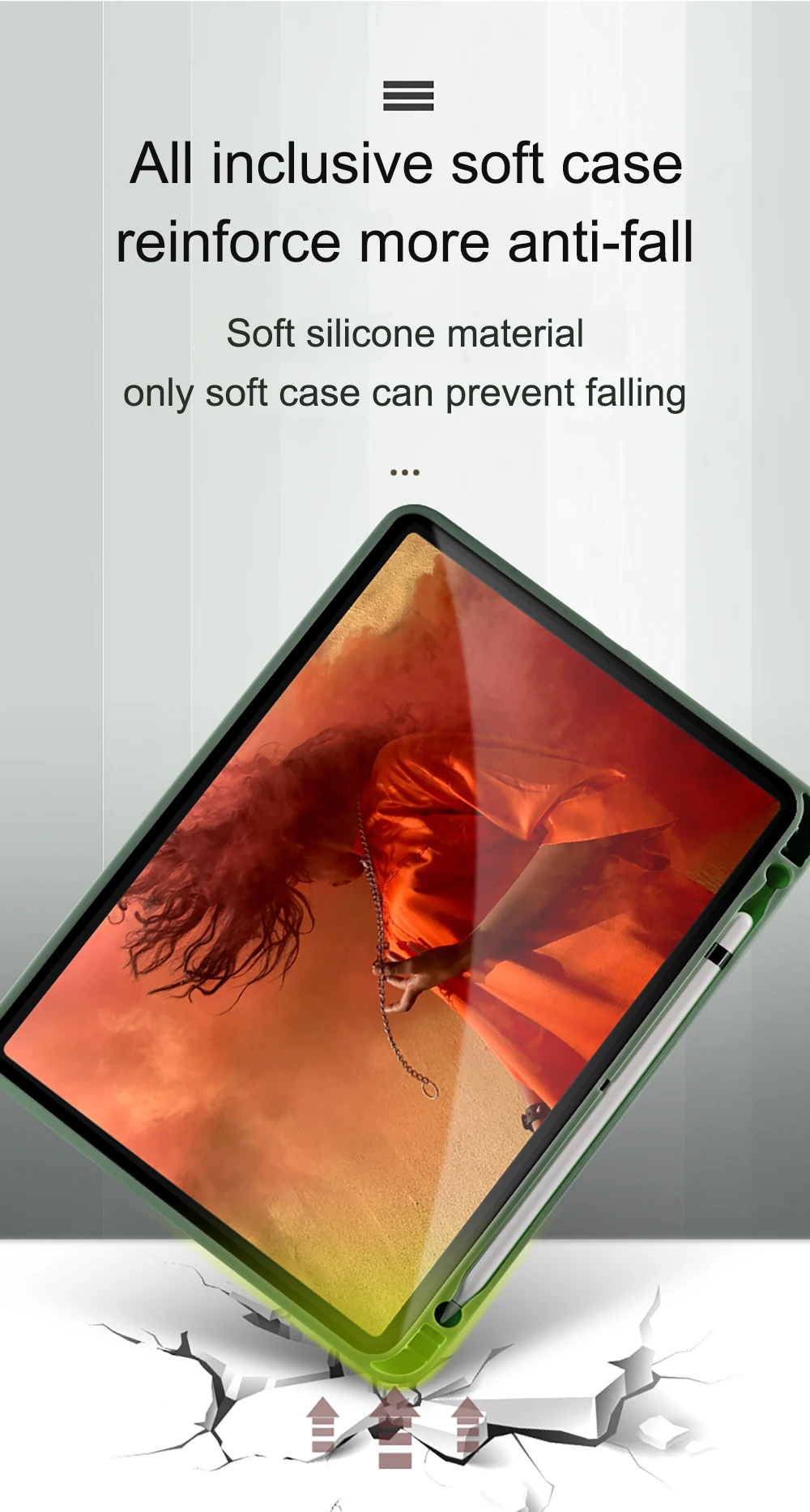 Capa para Tablet com Suporte para Lápis,