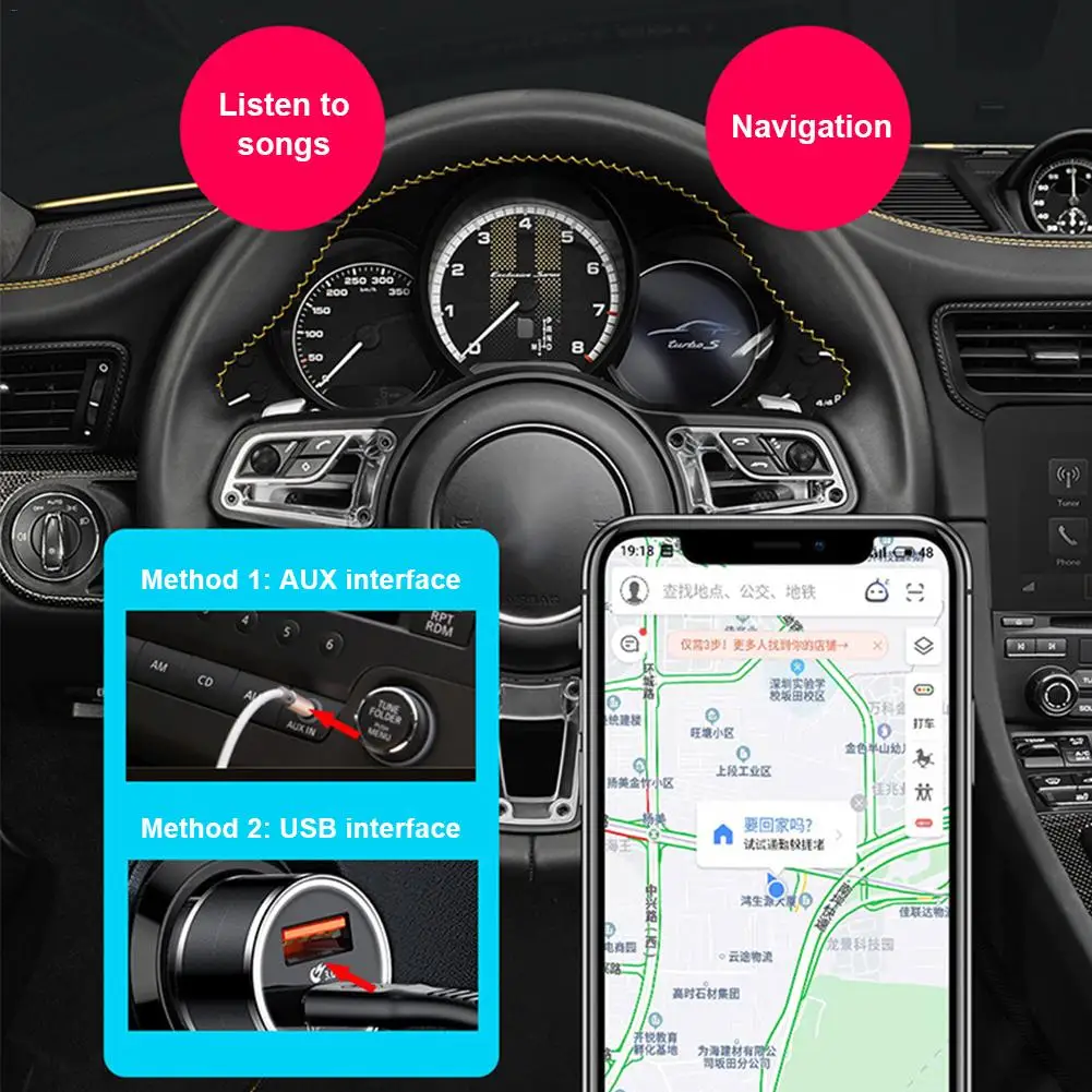 2 в 1 Bluetooth 5,0 адаптер передатчик ТВ-приемник Компьютер Автомобильный адаптер для CD-как голосовое удовольствие аудио приемник