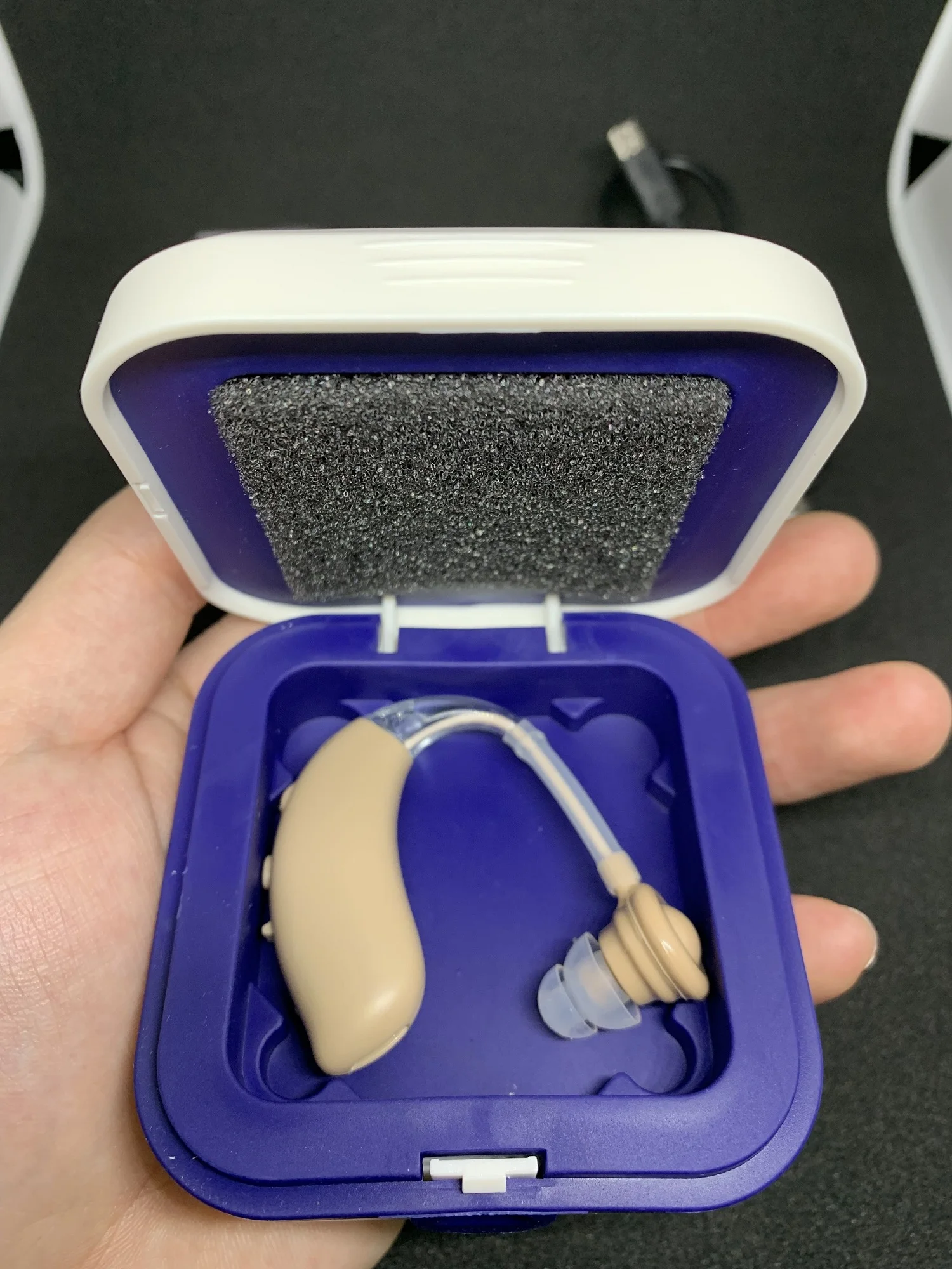 MOOEN USB слуховой аппарат с зарядным устройством G-25 медицинский ушной аппарат регулятор громкости регулируемое тональное оборудование для глухих ушей