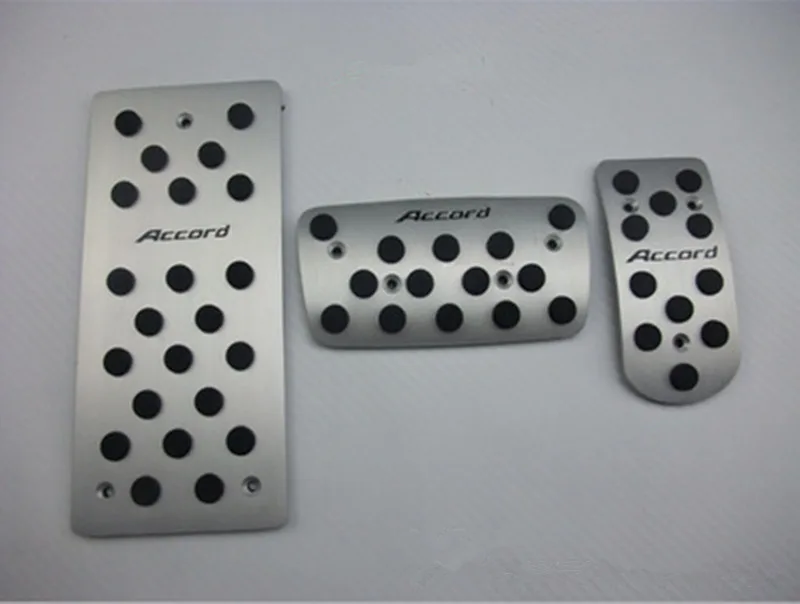 Auto Accessories Aluminium car pedals For Honda Accord Accelerator Pedal Brake Pedal Footrest Pedal - Название цвета: AT