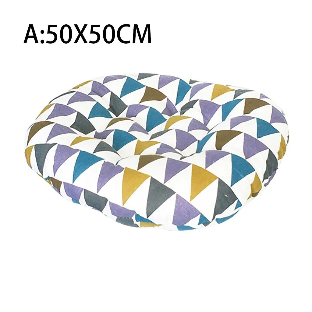 Chair Cushion Round Cotton Upholstery Soft Padded Cushion Pad Office Home Or Car Seat Cushion